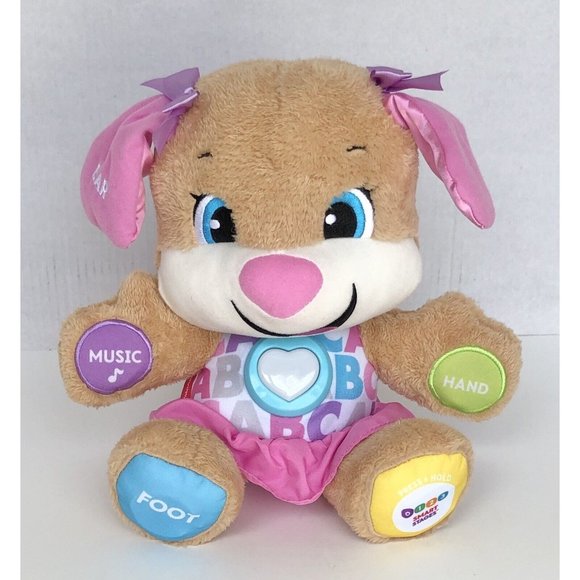 Fisher Price Laugh and Learn Smart Stages Puppy Toddler Learning Toy Stuffed Dog - Picture 1 of 4